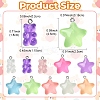 10Pcs 10 Styles Luminous Transparent Resin Pendants RESI-YW0001-80-3