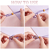 9Pcs 9 Colors Braided Cotton Thread Cords Macrame Pouch Necklace Making FIND-PH0010-47A-3