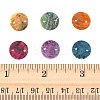 56Pcs 6 Colors Spray Painted Natural Akoya Shell Connector Charms BSHE-FS0001-12-5