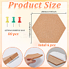 15Pcs Self-adhesive Cork Insulation Sheets AJEW-AR0004-84B-3