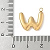 304 Stainless Steel Initial Pendants STAS-S186-12W-G-3