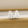 Handmade Porcelain Beads with Cartoon Painted PW-WG0583E-03-1
