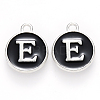 Platinum Plated Alloy Charms X-ENAM-S118-02E-P-1