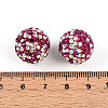 Polymer Clay Pave Rhinestone Beads RB-T018-01C-3