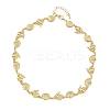 Summer Beach Brass Conch & Shell Shape Link Chain Necklaces NJEW-L051-01G-4