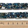 Dyed Natural Imperial Jasper with Resin Beads Strands G-G083-F07-01-4