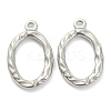 Non-Tarnish 304 Stainless Steel Pendants STAS-P279-17P-1