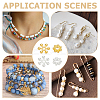 200pcs 4 styles Snowflake Alloy Spacer Beads TIBEB-ME0001-05-5