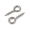 Tarnish Resistant 304 Stainless Steel Screw Eye Pin Peg Bails STAS-L234-165A-P-4