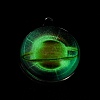Galaxy Theme Luminous Glass Ball Pendants GLAA-D021-01P-03-4