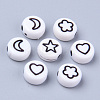 Opaque White Acrylic Beads LS-X-MACR-S273-45B-2