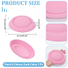 6Pcs 6 Colors Cloth Flat Round Fascinator Hat Base for Millinery AJEW-NB0005-57-2