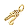 Brass Micro Pave Cubic Zirconia Pendants KK-M273-01G-N-2