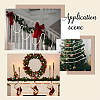 Round Wooden Beaded Garland for Christmas Tree Decoration AJEW-WH20019-62-4