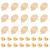 16Pcs Brass Stud Earrings Findings STAS-UN0044-12-1