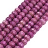 Faceted Dyed Natural White Jade Beads Strands GG-CBAE966-01B-B-2