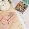 200Pcs 2 Color 304 Stainless Steel Stud Earring Findings STAS-SP0001-50-3