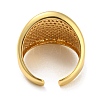 Rack Plating Brass Micro Pave Clear Cubic Zirconia Wide Open Cuff Rings RJEW-M156-01G-3