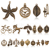 80Pcs 20 Style Tibetan Style Alloy Pendants Sets TIBEP-FG0001-03-1
