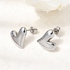 6 Pairs 304 Stainless Steel Stud Earrings EJEW-P340-01P-3