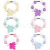 6Pcs Silicone Wine Glass Charms HJEW-SC00132-5