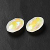 Mocha Fluorescent Style Glass Rhinestone Cabochons GGLA-M005-01B-001MK-4