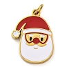 Christmas Theme Ion Plating(IP) 304 Stainless Steel Enamel Pendants STAS-Z104-01G-05-1
