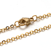 304 Stainless Steel Cable Chain Necklace STAS-L164A-01-2