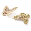 Rack Plating Brass Micro Pave Clear Cubic Zirconia with Plastic Imitation Pearl Pendants KK-G482-03G-2
