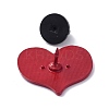 Alloy Enamel Heart Brooches JEWB-K004-45-3