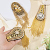 6Pcs 3 Styles Fashionable Tassel Epaulettes AJEW-GL0002-25-5