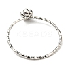 Non-Tarnish 304 Stainless Steel Rose Flower Finger Ring RJEW-P090-01P-3