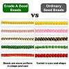 12/0 Grade A Baking Paint Glass Seed Spacer Beads X-SEED-Q009-FJX25-4