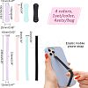 4 Sets 4 Colors Wrist Strap Hand Lanyard Silicone Elastic Moblie Straps AJEW-OC0003-16-2
