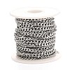 Tarnish Resistant 304 Stainless Steel Cuban Link Chains CHS-K016-02B-P-2