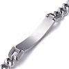 Tarnish Resistant Religion 304 Stainless Steel Cuban Link Chain Bracelets BJEW-P263-H01-P-3