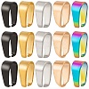 50Pcs 5 Colors 304 Stainless Steel Snap on Bails STAS-SC0005-57-1