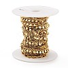 Rack Plating Real Brass Curb Chains KK-E015-01G-3