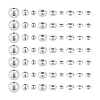 60Pcs 9 Styles 925 Sterling Silver Beads STER-PH0003-29-6