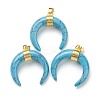 Synthetic Turquoise Pendants G-A017-10G-1