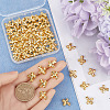80Pcs Alloy Beads TIBEB-SP0001-14G-3