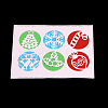 Flat Round Frame Carbon Steel Cutting Dies Stencils X-DIY-F036-36-4