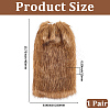 Polyester Imitation Fox Hair Boot Cover AJEW-WH20130-37A-2