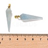 Natural Aquamarine Pointed Pendants G-D089-01G-08-3