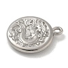 304 Stainless Steel Pendants STAS-Q334-38P-2