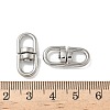 304 Stainless Steel Double Eye Swivel Clasps STAS-L300-011A-P-3