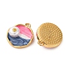 304 Stainless Steel Enamel Pendants STAS-U061-44G-2