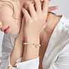 8Pcs 2 Colors Brass Micro Pave Clear Cubic Zirconia Charms KK-BBC0014-87-5
