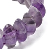 Bicone Natural Amethyst Beads Stretch Bracelets for Women Men BJEW-C097-05A-7