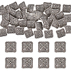 Unicraftale 40Pcs Zinc Alloy Shank Buttons BUTT-UN0001-06-1